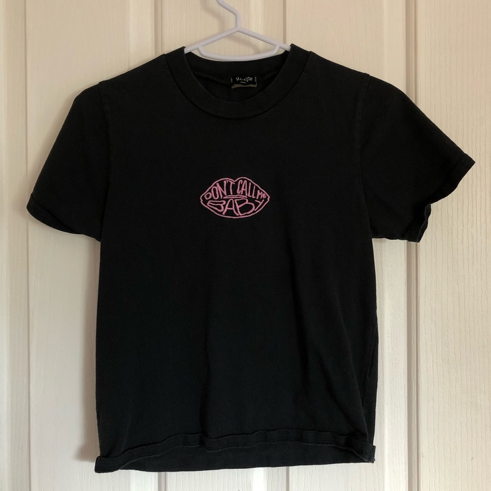 J. Galt Brandy Melville Black T Shirt Size Small